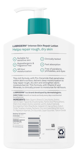 Loción Lubriderm Intense Dry Repair 480 Ml Con Vitamina E