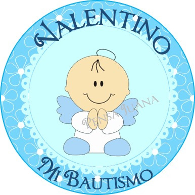 Etiquetas Candy Bar Personalizadas Bautismo