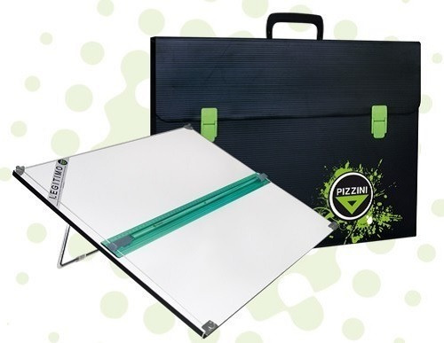Tablero Pizzini Con Paralela Y Estuche Portátil