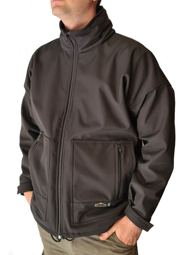 Campera Softshell Aural Tricapa Membrana Viento Lluvia Nieve