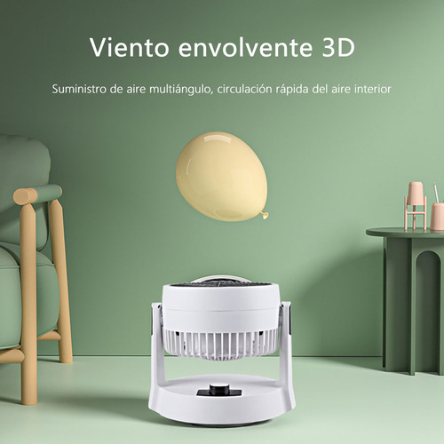 Ventilador De Piso Escritorio De Mesa CM-TOP Portatil 3 Velocidades Circulador Potente Para Oficina Casa Hoga