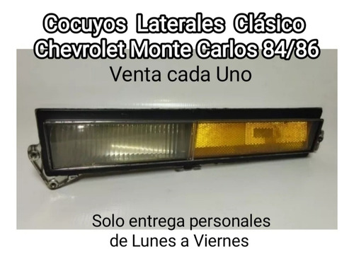 Cocuyo Lateral Chevrolet Monte Carlos 84/86 Cada Uno