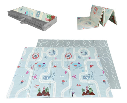 Alfombra Antigolpes Bebé Infantil Plegable Grande Mod 3