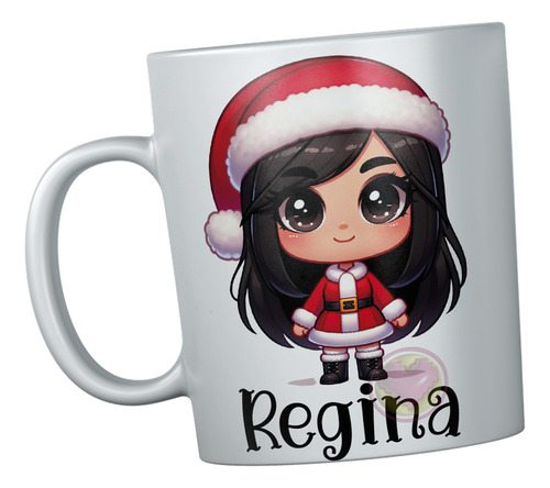 Taza Navideña Con Nombre Personalizado Intercambio De Regalo