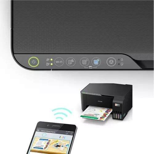 Impresora a color multifunción Epson EcoTank L3250 con wifi negra 100V/240V
