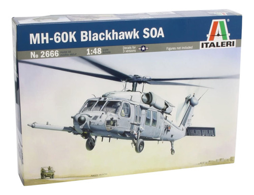 Kit Plástico Helicóptero Mh 60k Black Hawk Soa 1/48 Italeri 