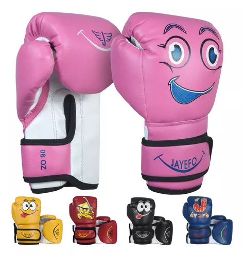 Guantes de boxeo para niños de 4 onzas, 6 onzas, 8 onzas, guantes de boxeo  para niños y jóvenes, guantes de entrenamiento para saco de boxeo