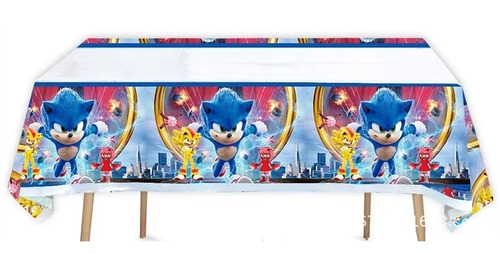 Art.fiesta Decoración Cumpleaños Mantel Sonic Figura Erizo