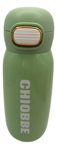 Botella térmica para correr, escuela, entrenamiento, academia, 400 ml, color verde