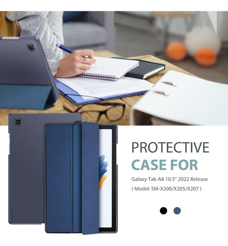 Funda Con Tapa Soporte Magnetico Para Galaxy Tab A8 10.5