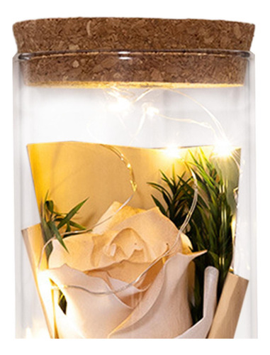 Flor De Rosa En Cristal, Regalo De Flor De Rosa Estilo C