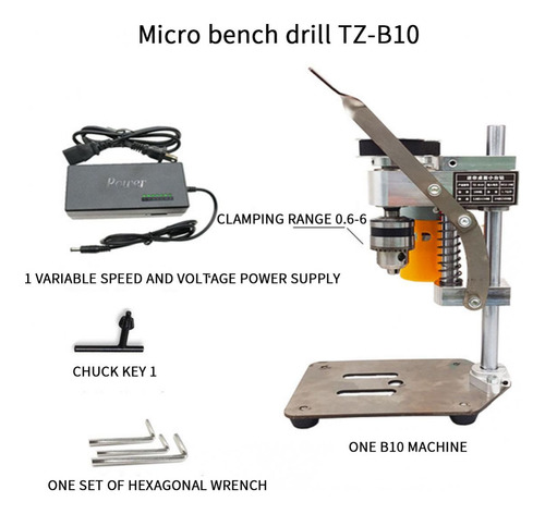 Mini Drill B10 Chuck Drill 180 W Para Suelo De Alta Precisió