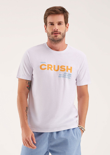 Camiseta Masculina Branca Crush Eleven Corporation