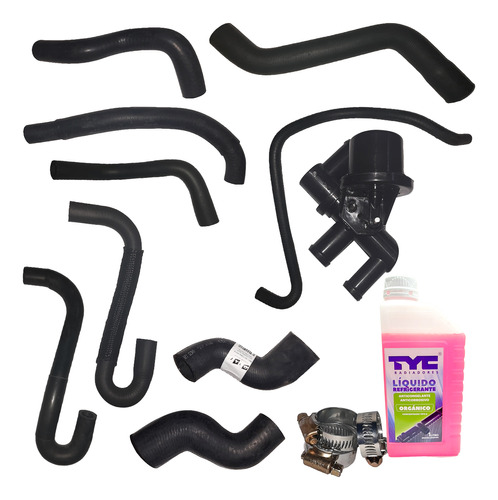 Kit 9 Manguera Agua Grifo Liquido Chevrolet Corsa 1.6