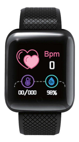 Smartwatch Reloj Inteligente Hyper Xp T2go Color de la caja Negro Color de la correa Negro Color del bisel Negro