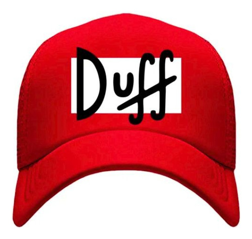 Gorra Impresa Duff Los Simpson Malla Duff Homero Simpsons Duff Unitalla Duff