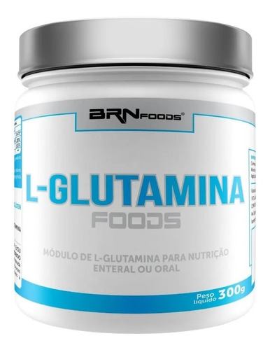 Glutamin L-glutamina 100% Pura 300g - Brn Foods