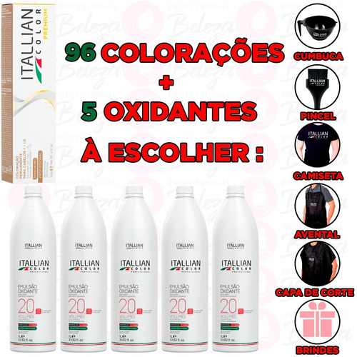 Combo Tinta De Cabelo 96 Colorações Itallian Color Hairtech