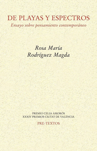 De Playas Y Espectros, De Rodríguez Magda, Rosa María. Editorial Pre-textos, Tapa Blanda En Español