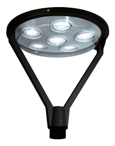 Farola De Piso Cabezal Exterior Aluminio Fw 8020/6 Ar111 Led