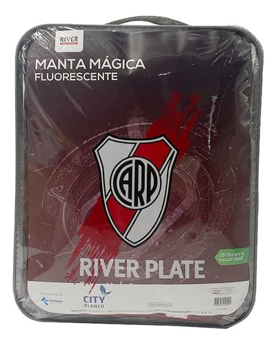 Manta Luminosa Flannel River Plate Tamaño 1 1/2 Plaza