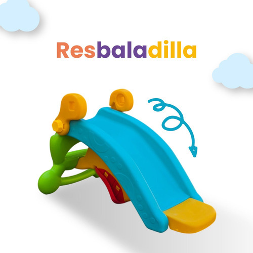 Mecedora Infantil 2 En 1 Balancín Resbaladilla Rana Color Verde Rana Mecedora