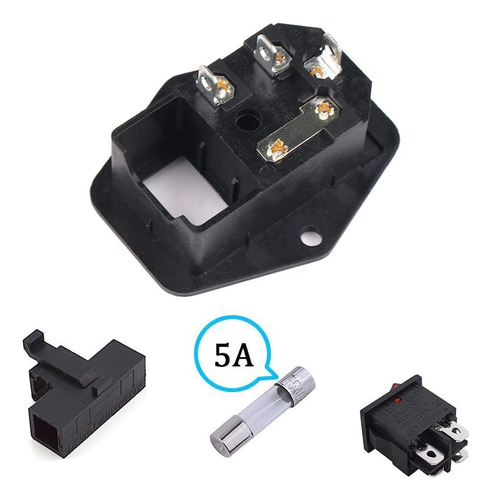2iec 320 C14 Conector Macho Tipo De Tornillo Panel Zóc...