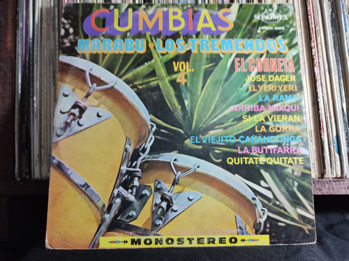 Marabú Los Tremendos Cumbias Vol.4 Vinilo Lp Acetato Vinyl