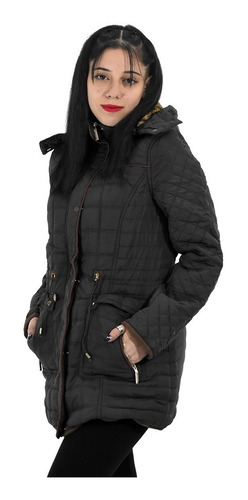 Imagen 5 de 8 de Campera Inflable Mujer Larga Importada Impermeable 1968