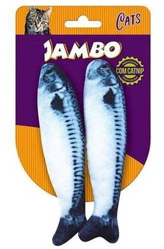 Brinquedo Para Gato Peixe Fish Sardines Jambo Com Catnip