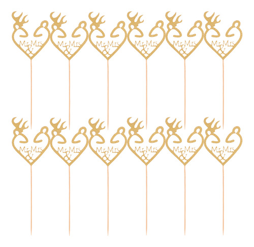 Mesa De Postres Cupcake Toppers, 16 Unidades