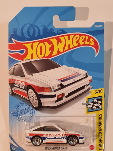 Hot Wheels N° 90 1985 Honda Cr-x 3/10 Speed Graphics