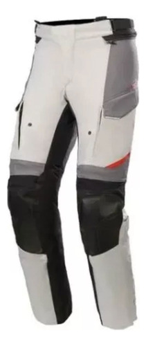 Calça Alpinestars Moto Feminina Andes V3 Cinza Impermeável