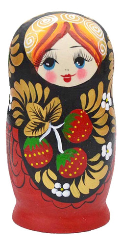 Muñecas Matryoshka Anidadas Hechas A Mano, Lindas Maderas Ru