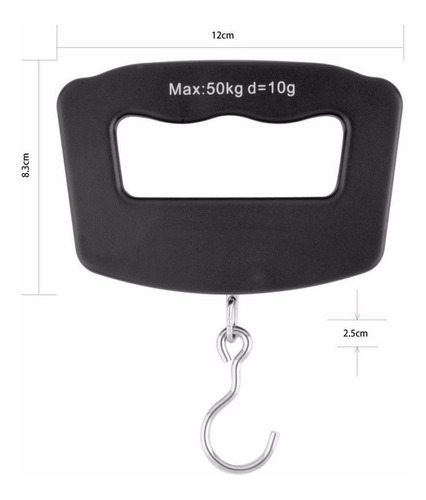 Balanza Portatil Digital 50kg/10g Para Equipaje Modelo Wh-a0