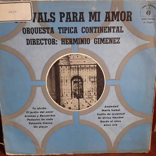 Vinilo Orquesta Tipica Continental Un Vals Para Mi Amor T2