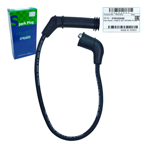 Imagen 6 de 10 de Cables Bujias Kia Picanto 1.1 2008 2009 2010 2011 Original