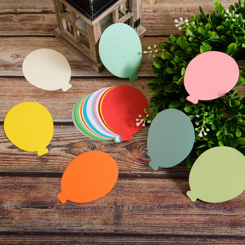 Globos De Papel Recortados Mixteach, 360 Unidades, Para Deco