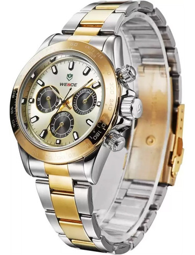 Relógio Masculino Weide Bicolor Wh3309g-1c