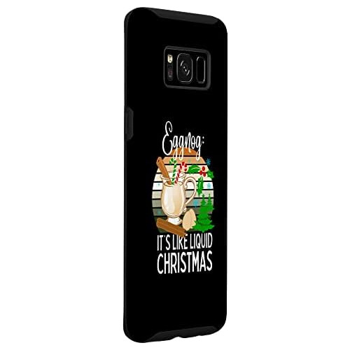 Funda Galaxy S8 Funny Christmas Eggnog Lovers Drinking...