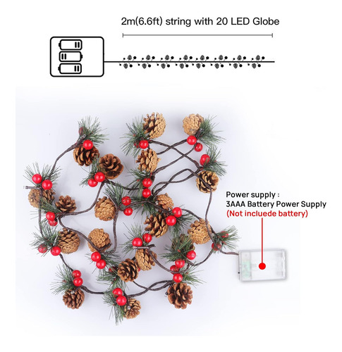 Luces De Navidad Justotry 2m 20 Led