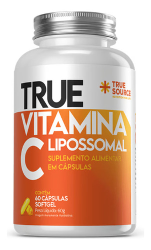 Vitamina C Lipossomal True Source 60 Cápsulas Original
