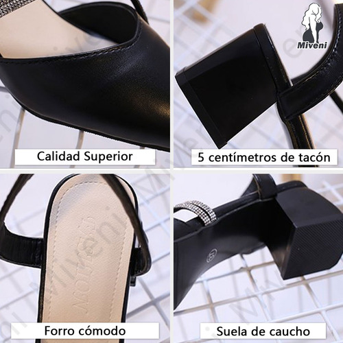 Sandalias Elegante De Moda Tacón Alto Para Mujer Con Correas