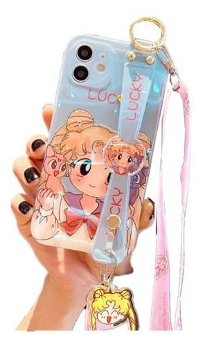Para iPhone XR Funda De Caja, Cute Japón Anime Sailor Gl41z
