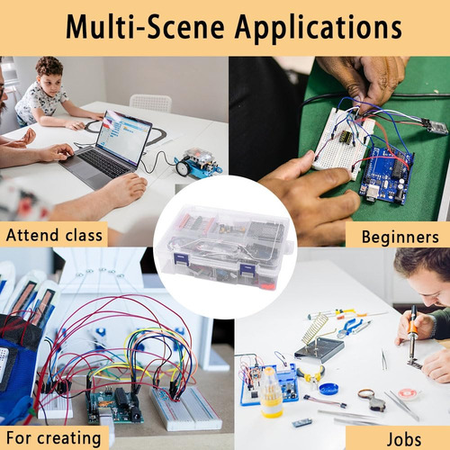 Kit Arduino Uno En Caja 84 Componentes Mas Completo Armar