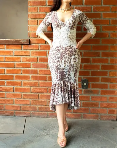 Vestido floral oncinha store farm