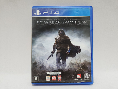 Só A Capa Sombras De Mordor Original Para Playstation 4