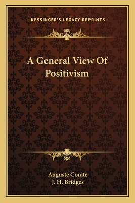Libro A General View Of Positivism - Comte, Auguste