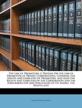Comprar Libro The Law Of Promoters: A Treatise On The Law Of Prom...