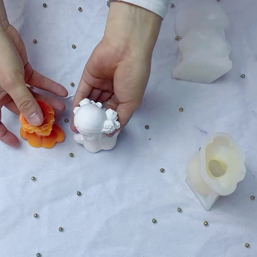 Molde De Vela De Silicona Para Bricolaje, Molde De Fundición